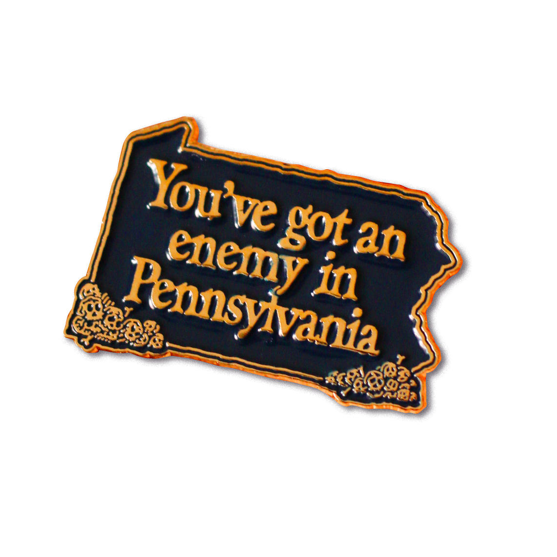 Enemy in PA Enamel Pin