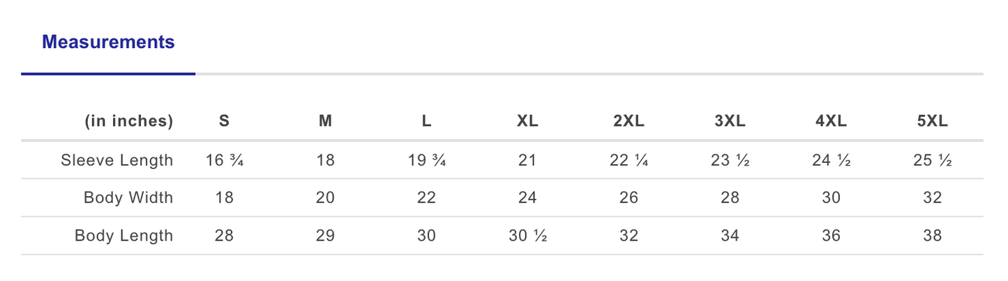 sizing for shaka wear t-shirt