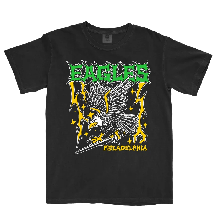 Black Eagles t-shirt with eagle graphic and text 