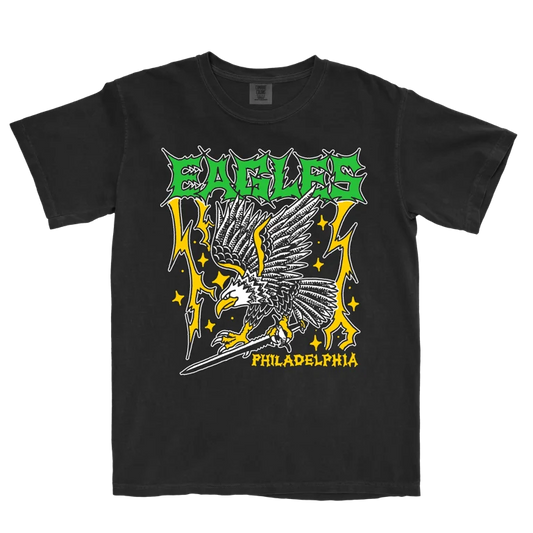 Black Eagles t-shirt with eagle graphic and text 