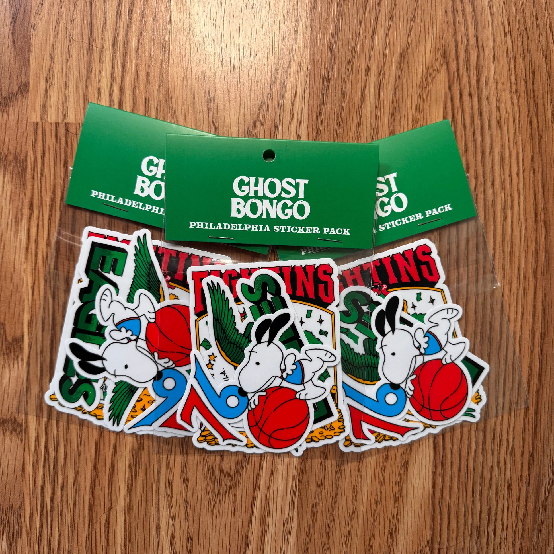 Ghost Bongo Philadelphia Sports Sticker Pack