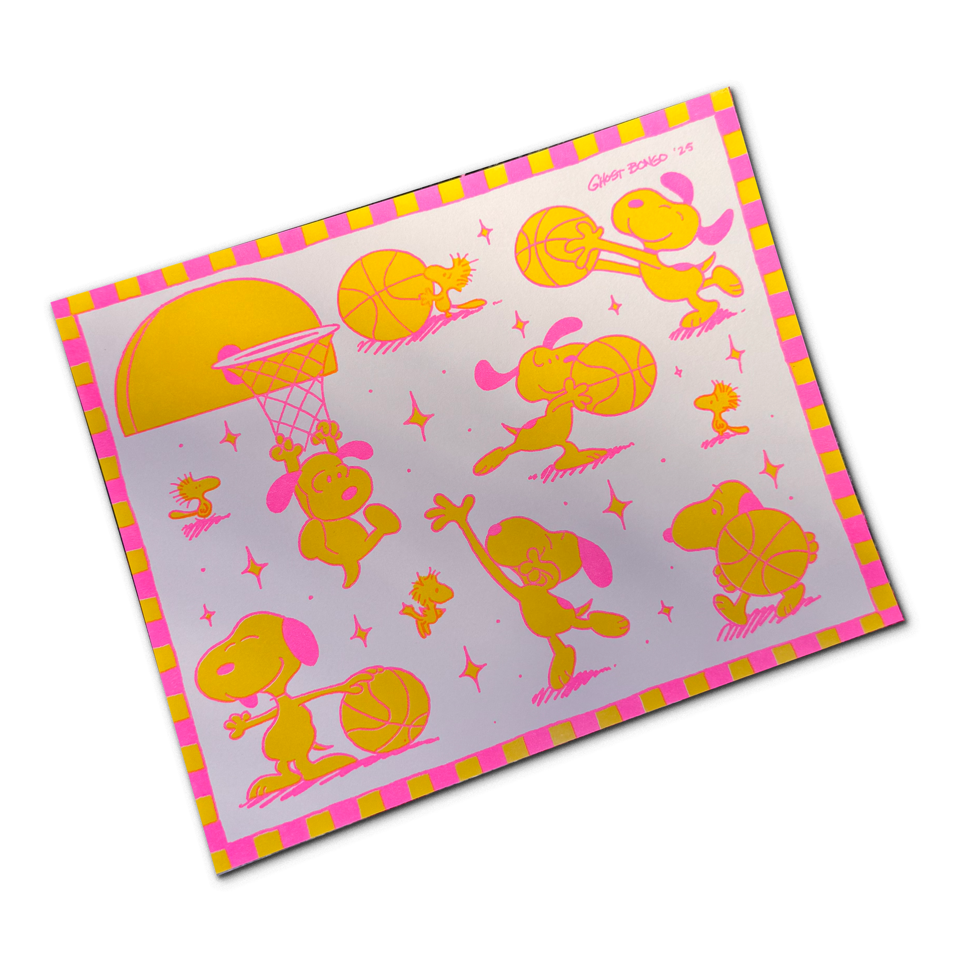 Snoopy Risograph illustration